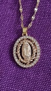 Cudny Łańcuszek z zawieszką Maryja z Gwadelupe.Meksyk.
