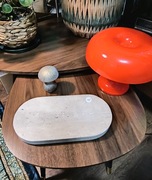 Kamienna taca patera dekoracyjna z trawertynu