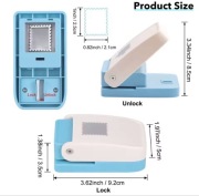 Prostokątny dziurkacz do znaczków