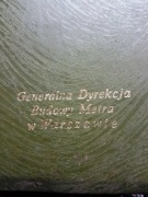 Generalna Dyrekcja Budowy Metra w Warszawie, Metro Warszawa terminarz 1988