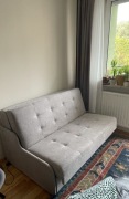 Kanapa, wersalka, sofa szara, rozkładana 