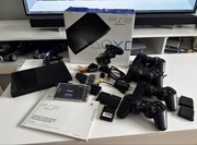 Sony PlayStation 2 Slim SCPH-90004 Box + 4 Pady + SSD 240 GB Duży Zestaw !