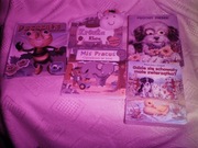 KSIĄŻECZKI DLA DZIECI 5szt, ruchome elementy, oczy, otwory na palce 