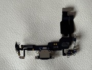 Oryginalna Taśma iPhone 15 Black Złącze Ładowania Mikrofon Gniazdo White