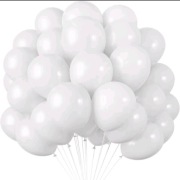 Balony białe 12 cm 20 sztuk 