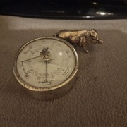 Stary barometr srebrny