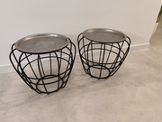 2x stolik kawowy metalowy loft-industrial, stal