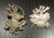 Zestaw Stare przypinki łowieckie -2 szt.