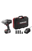 KLUCZ UDAROWY PARKSIDE PERFORMANCE NAJMOCNIEJSZY PLUS BATERIA  ŁADOWARKA