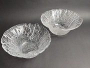 Zestaw mis - ice glass - bardzo grube szkło - unikatowe