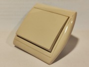 Wyłącznik 1-bieg ABEX kremowy 