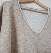 Zara beżowa bluza w stylu rustykalnym m 38