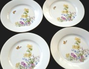 Talerze śniadaniowe Kahla syg. 1937- 54 r płaskie 4 prl retro vintage 