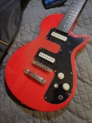 Hagstrom Metropolis S gitara elektryczna + pokrowiec - ustawiona do gry