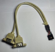 Dodatkowe gniazda USB-A 2.0 do komputera na śledź długość 30 cm