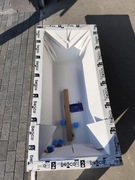 Wanna prostokątna BESCO MODERN SLIM 150x70 cm