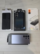 Samsung S25 Ultra 12/256 Titanium Silverblue + dodatki PITAKA, Spigen