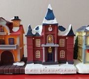 Wioska świąteczna , magiczna wioska , domki 14 el Led Ratusz