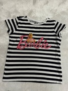 Barbie t shirt 134 paski modny wygodny bluzka