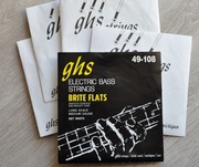 Struny flatwound do basu GHS Brite Flats 49-108 używane, rotacja!