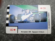 KARTY do gry kolekcjonerskie  - SUPER CARS - PARMALAT BRABBAM BT 52