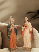 Figura Serce Jezusa Serce Maryi 34cm wysokości 