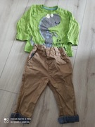 Zestaw 80 spodnie bluzka z długim rękawem next