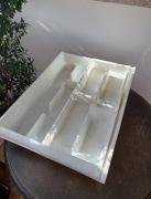 plastikowy wkład do szuflady na sztućce organizer kuchenny