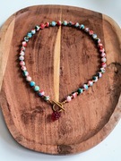 Naszyjnik z kamieni naturalnych Turkus zapięcie Toggle