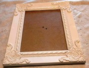 Ramka do: obraz, lustro, fotografia, biała, plastik ozdobny, 33,5x27