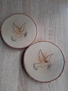 Gołąb. Podkładka pod kubek.