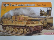 Dragon Armor Pro model czołgu Tygrys Wittmanna, załoga,1/72, blaszki, folia