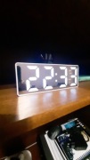 Zegar Cyfrowy Budzik Led Nowy Biały 