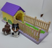 1992r Littlest Pet Shop Happy Pups with Puphouse psy szczeniaki