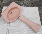 umywalka PRL ceramiczna art deco