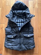 Zara. Bezrękawnik dziewczęcy z kapturem. Pikowany bardzo ciepły. 148 cm