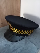 Czapka garnizonowa rondel Straż Miejska czarna nowa rozm. 55 obwód 55 cm