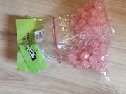 Perły mrożone różowe