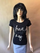 T-shirt damski rozm. L kolor czarny