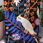 Obraz Ilustracja Papuga Akryl na Płótnie 