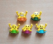 Figurki Emoji emotki pieczątki stempelki 5 sztuk