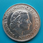 2 1/2 guldena 1961 Holandia  Srebro 0,720 waga 15 g