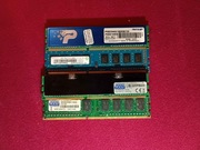 Kości RAM DDR3 4GB 1600 MHz różne