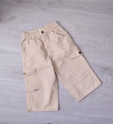 Szorty jeans spodenki spodnie krótkie 140 kremowe