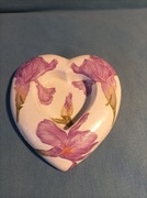 Podstawka pod świeczkę w kształcie serca z gipsu 