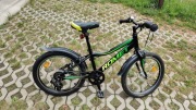 Rower Romet Rambier KIDS MTB 20 Czarno-zielony, Przerzutki tył Shimano