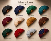 Wachlarz do sauny z Litego Dębu. XL 98 x 52 cm Bez Graweru