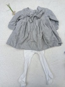 sukienka szara z rajstopami  r 62