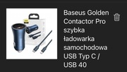 Baseus Golden Contactor Pro szybka ładowarka samochodowa USB Typ C / USB 40