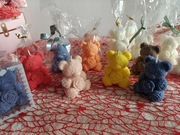 Świeca sojowa, zapachowa, wolnostojąca "mały miś"